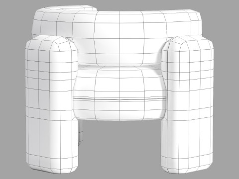 Royal stranger embrace armchair 3D Модель