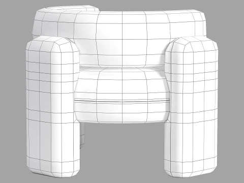 Royal stranger embrace armchair 3D Model