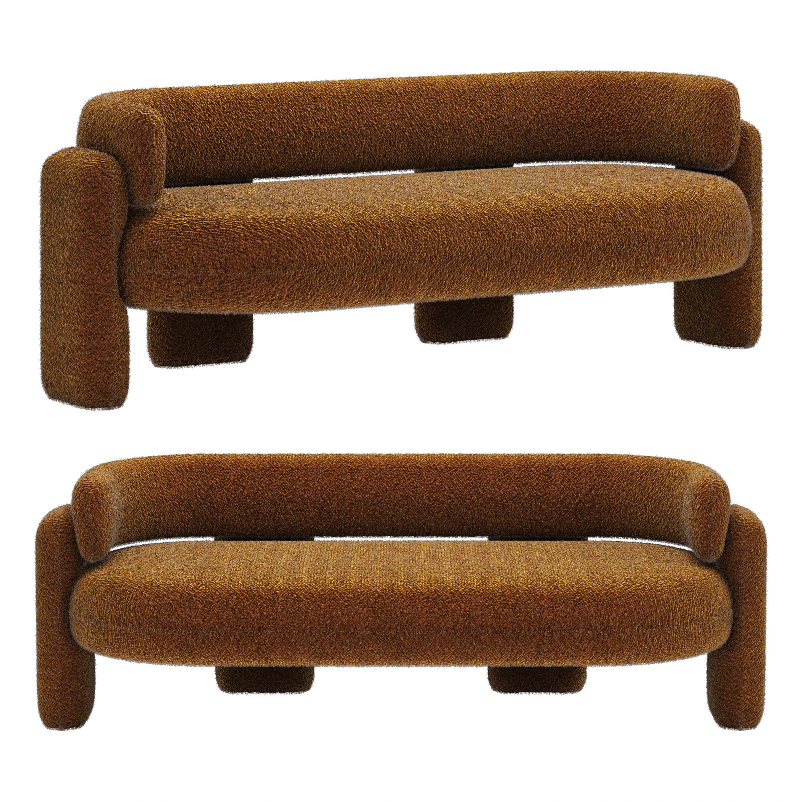 Royal stranger embrace sofa 3D Model .c4d .max .obj .3ds .fbx .stl .blend 