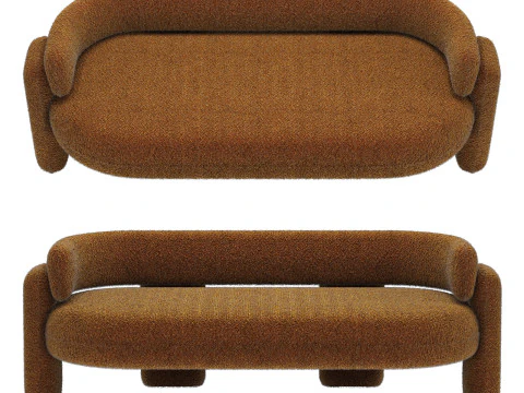 Royal stranger embrace sofa 3D Model