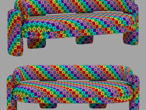 Royal stranger embrace sofa 3Dモデル