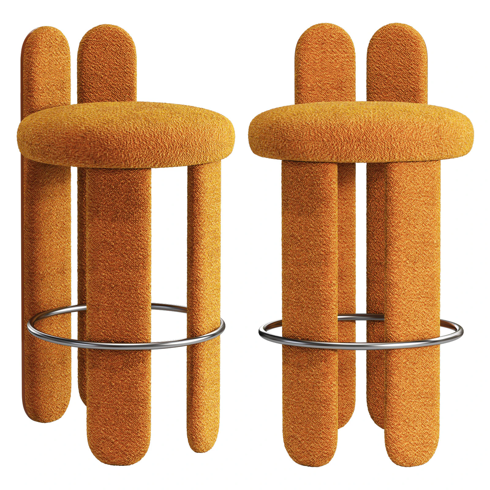 Royal stranger glazy bar stool 3D Model .c4d .max .obj .3ds .fbx .stl .blend 