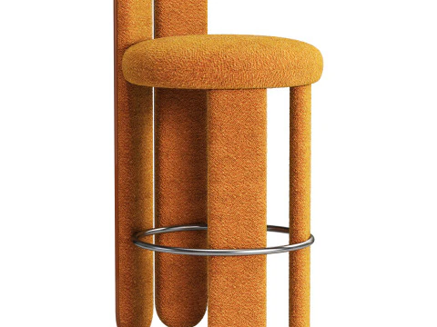 Royal stranger glazy bar stool 3D Model
