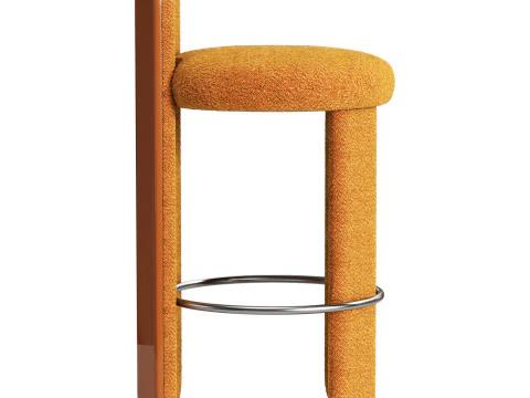 Royal stranger glazy bar stool 3D Model