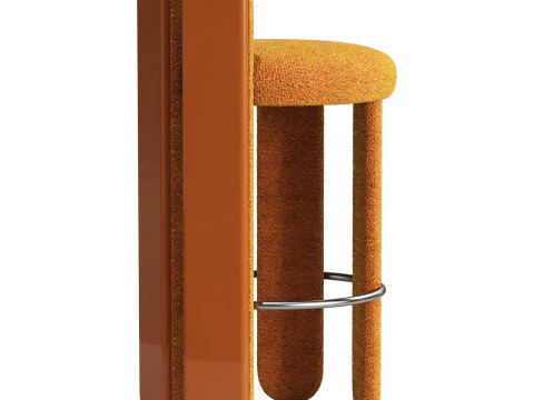 Royal stranger glazy bar stool 3D Model