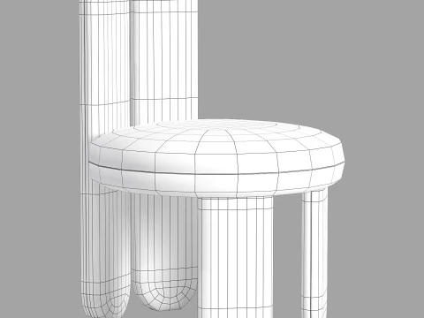 Royal stranger glazy chair 3D Model