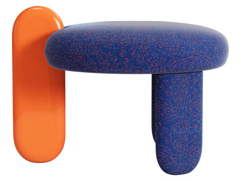 Royal stranger glazy stool 3D Model