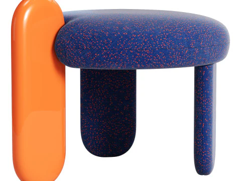 Royal stranger glazy stool 3D Model
