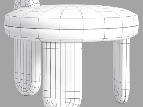 Royal stranger glazy stool 3Dモデル