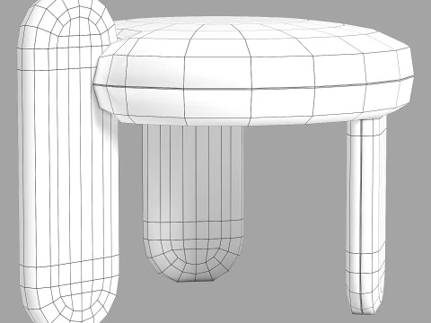 Royal stranger glazy stool 3D Model