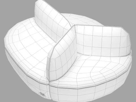 Скамейка Sancal la Isla 3D Модель