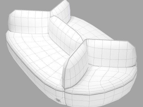 Sancal la isla sofa 3Dモデル