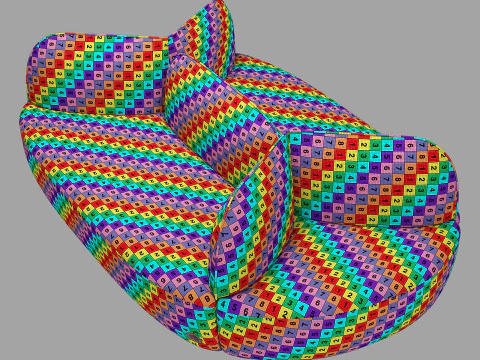 Sancal la isla sofa 3D Model