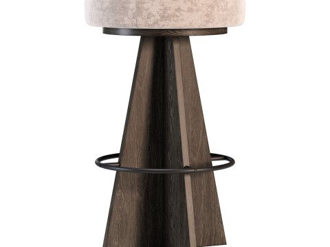 Westelm eguzki swivel bar counter stools 3Dモデル