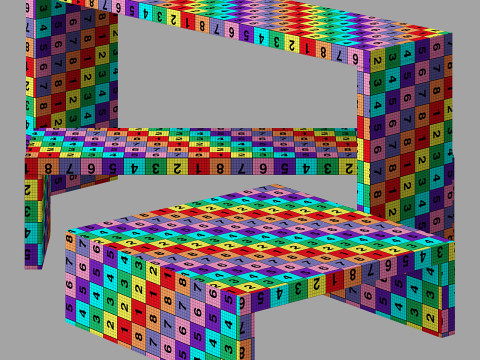 Zanotta quaderna 3Dモデル