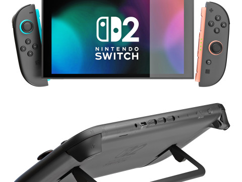 Nintendo switch 2 3D मॉडल
