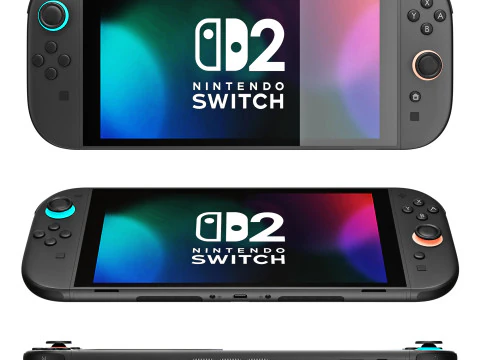 Nintendo Switch2 Modello 3D