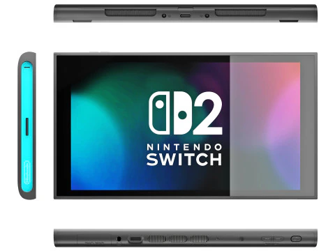 Nintendo Switch2 Modello 3D