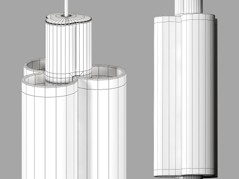 Rakumba Metropol Pendant Lamp 3D 模型