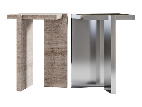 Yet Design Studio Dolmen Side Table 3D मॉडल