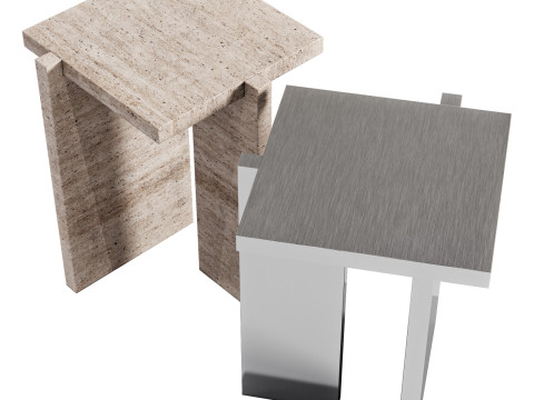 Yet Design Studio Dolmen Side Table 3D मॉडल