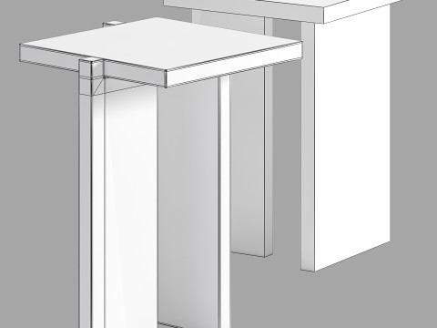 Yet Design Studio Dolmen Side Table 3D मॉडल