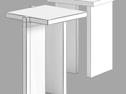 Yet Design Studio Dolmen Side Table 3D Model