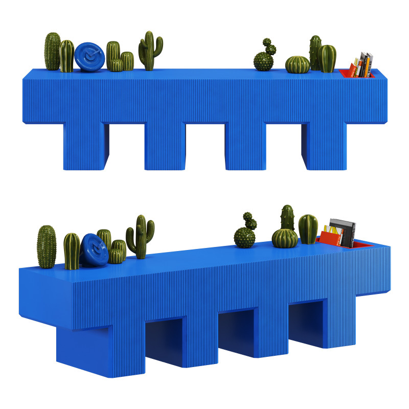 Yet Design Studio Lego Bench 3D Модель .c4d .max .obj .3ds .fbx .stl .blend