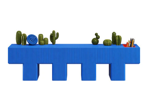 Yet Design Studio Lego Bench 3D Model