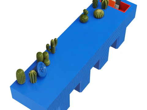 Yet Design Studio Lego Bench 3D Model