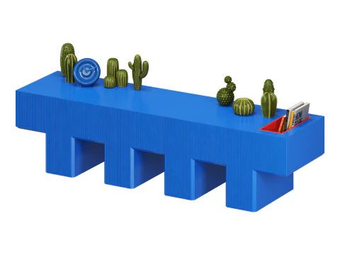 Yet Design Studio Lego Bench 3D Model