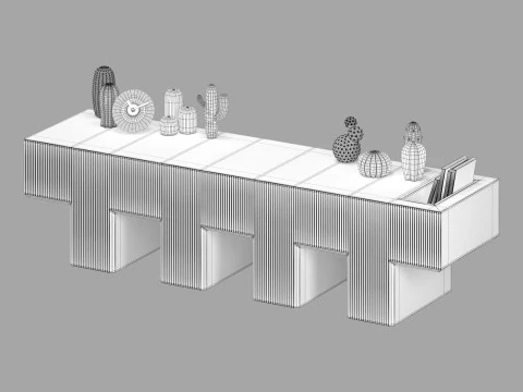 Yet Design Studio Lego Bench 3D Model