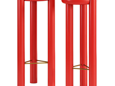 Yet Design Studio Pillar Bar Stool 3D Model