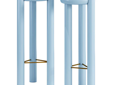 Yet Design Studio Pillar Bar Stool 3D Model
