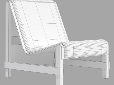 Yet Design Studio Ripple Armchair 3D Model