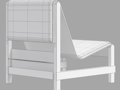 Yet Design Studio Ripple Armchair 3D Model