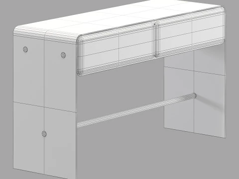 Yet Design Studio Tombul Desk 3D Model