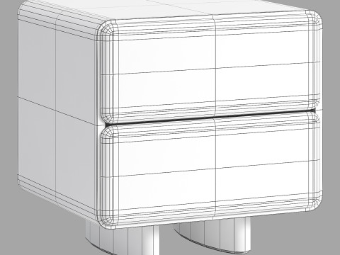 Yet Design Studio Tombul Nightstand Model 3D