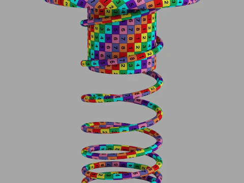 Yet Design Studio Twist Stool 3D Model