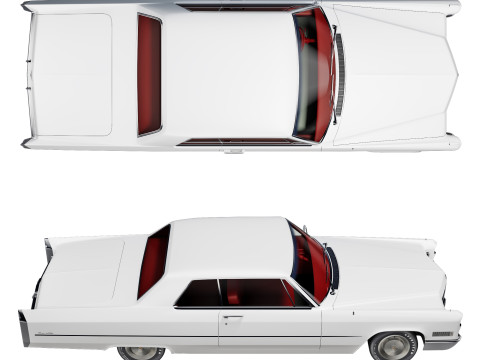 Cadillac coupe de ville 1966 Modelo 3D