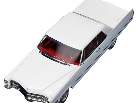 Cadillac coupe de ville 1966 Modelo 3D