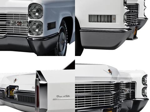 Cadillac coupe de ville 1966 3D Model