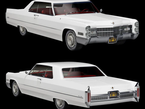 Cadillac coupe de ville 1966 3D Model