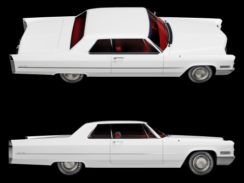 Cadillac coupe de ville 1966 Modelo 3D