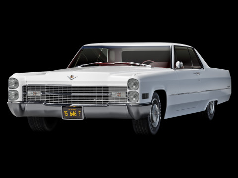 Cadillac coupe de ville 1966 Modelo 3D