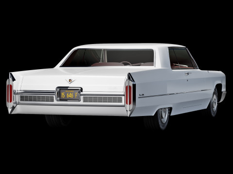 Cadillac coupe de ville 1966 Modelo 3D