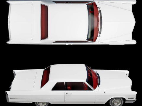 Cadillac coupe de ville 1966 3D Model