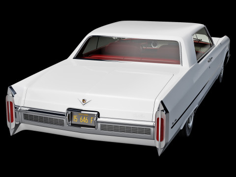 Cadillac coupe de ville 1966 Modelo 3D