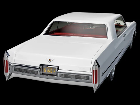 Cadillac coupe de ville 1966 3D Model