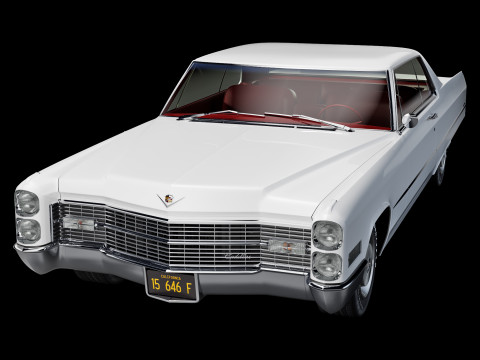 Cadillac coupe de ville 1966 Modelo 3D